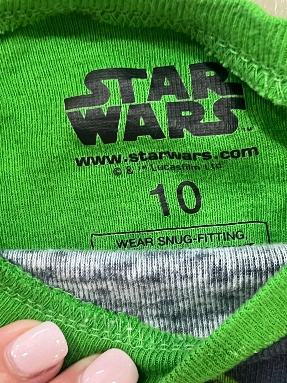 Star Wars Grogu and Mandalorian 5 piece Pajama Set Size 10
